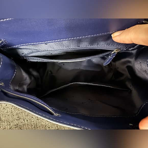 Kate Spade Madison Flap Backpack Parisian Navy Leather Bag KC428 NWOT - Picture 11 of 16